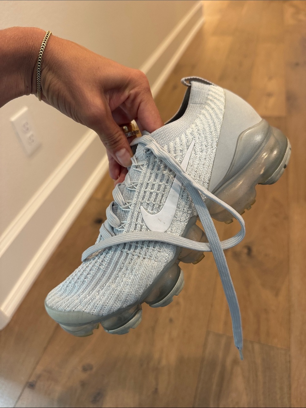 Nike Women’s VaporMax Flyknit in Pale Blue